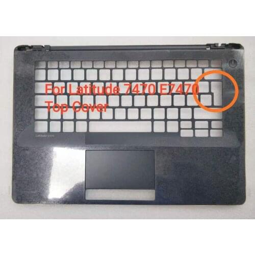 New original Laptop Palmrest Top Cover Upper Case Keyboard cover black UK layout for Dell Latitude 7470 E7470 35M37 035M37