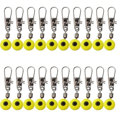 40pcs Fishing Float Rolling Swivel Supplies Tackle Tool Fishing Line To Hook Swivels Shank Clip Connector Fishing Accessories