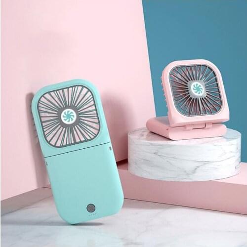 Portable USB Rechargeable Mini Fan Handheld Fan Adjustable Desktop Fan Air Cooler for Home Office Desk Outdoor Travel