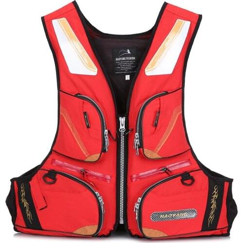 Fishing Life Vests Multi-function Fishing Vest Outdoor Adult Buoyancy Vest Pocket Fishing Vest Life Jacket