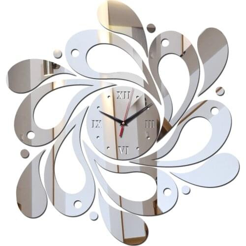 Special Offer 3d DIY Wall Clock Home Decoration Mirror Acrylic Stickers Furniture Modern Style