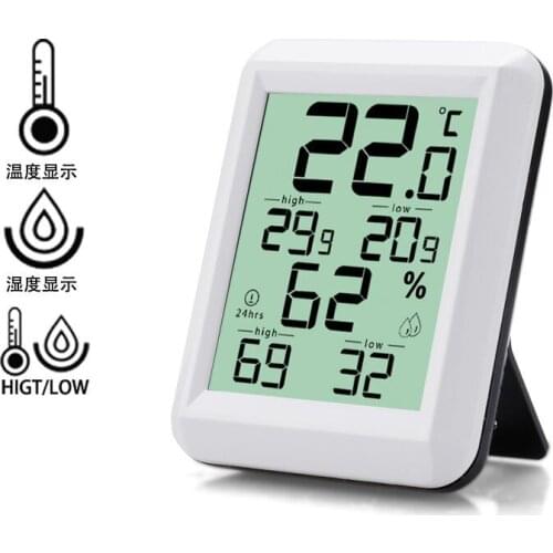 High-Precision New Digital Thermometer Hygrometer Indicator Indoor Digital Thermometer Electronic Weather Station Indoor Outdoor