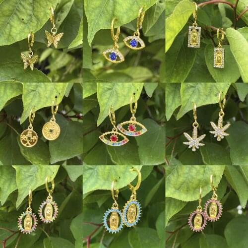 Lost Lady Trendy Creative Hand Finger Hoop Huggies Earrings for Women Girls Zircon Earrings Wholesale Jewelry Female Bijoux Gift