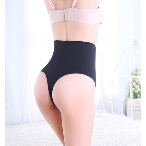 Women High Waist Trainer Tummy Slimming Control Cincher Underwear Body Shaper Thong G-string Butt Lifter Panties modeling strap