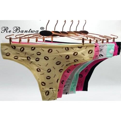 10pcs/Set Women sexy thongs Sexy G-string Women Cotton Panties underwear Femme Tangas Cute g strings Ladies Knickers Wholesale