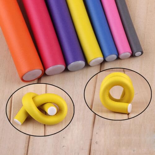 10pcs Magic Hair Curlers Rollers Soft Foam Bendy Hair Rollers DIY Hair Styling Tool Hair Curler Modeler Spiral Roller Curlers