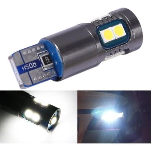 10pcs T10 W5W 194 168 Canbus NO Error Car LED Clearance Light Auto Interior Reading Lamp Bulb for Passat B6 Golf 7 3030 9SMD 12V