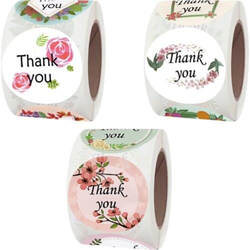 100-500pcs Wedding Sticker 1.5inch Thank You Stickers Sealing Labels Decoration For Envelope Party Festival Gift Box Stationery