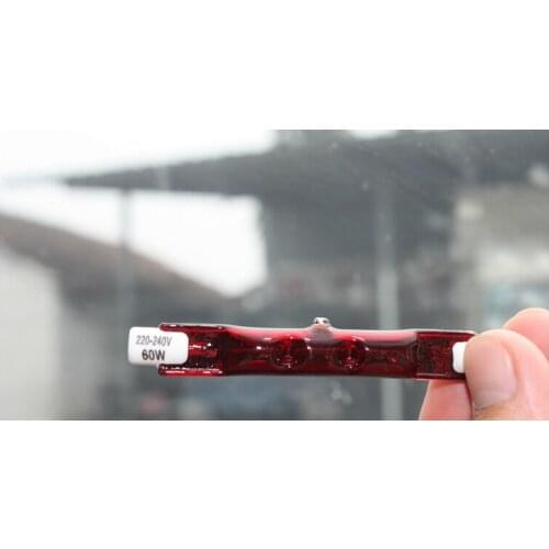 20pcs r7s J78 infrared halogen r7s 78mm 220V 60W r7s double ended red tube stentless Article r7s 220v red Iodine tungsten tube