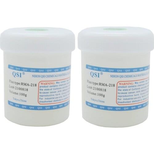 Free shipping high quality RMA-218 BGA welding solder iron Solder Flux Paste Solder 100g for Reballing with scraper