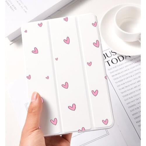 Love Heart For iPad Pro 2018 Case Cute Girls 10.5 Air 3 9.7 Mini 5 7th Generation 6th 5th Luxury Air 2 PC Cover Pro 12.9 2020