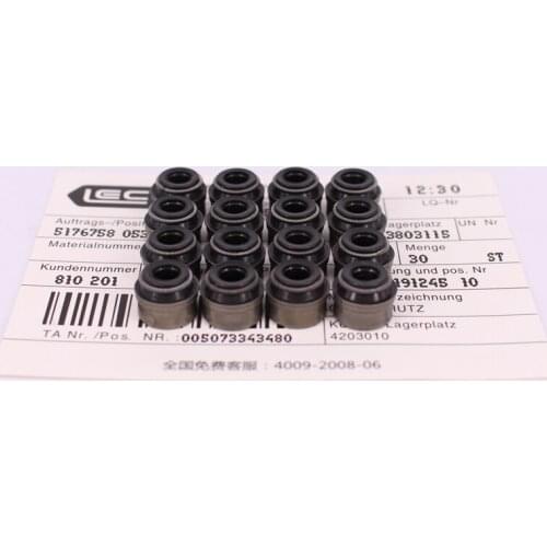 BTAP 6mm Black Engine Valve Stem Oil Seal For AUDI A3 A4 A5 A6 A8 VW Jetta Golf Passat 1.8 1.8T 2.5 20V 036 109 675 A 036109675A