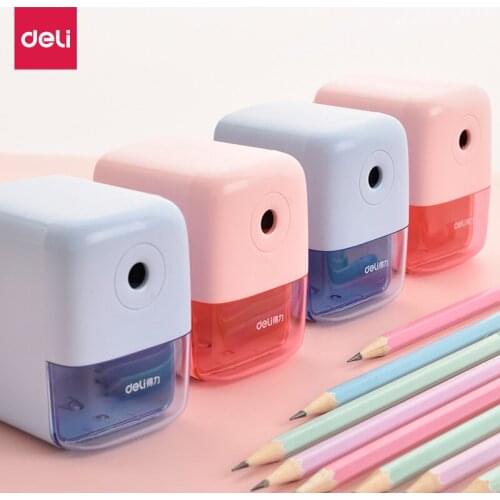 DELI Professional Rotary Pencil Sharpener Pencil Cutter Office School Sharpener Knife Smooth Sharpening,Cute School Supplies