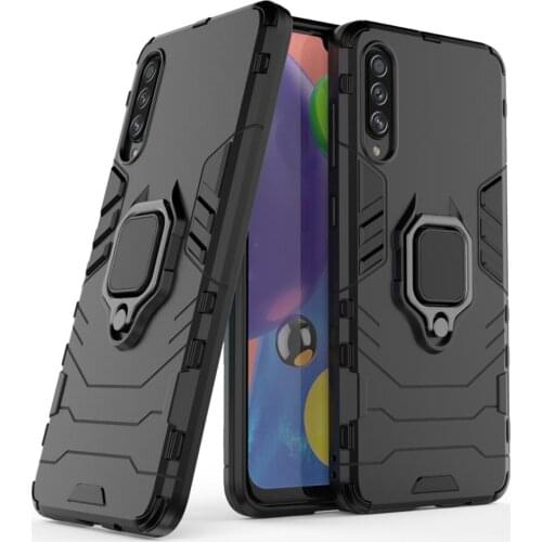 For Samsung A8S A30S A31 A50S A91 A2S A41 A01 A70 A90 5G Ring Iron Man mobile phone case car bracket anti-fall protection sleeve
