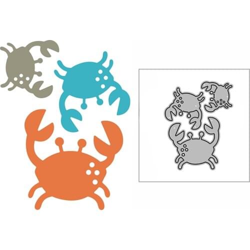 New Lovely Sea Crab Craft Embossing Mold 2021 Metal Cutting Dies for DIY Decorative Scrapbooking Album Card Making No Stamps