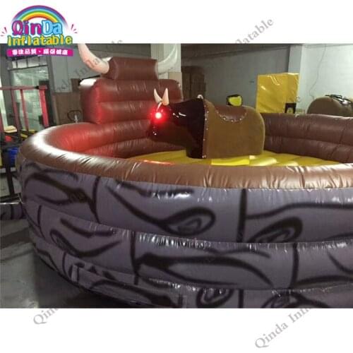 Commercial kids and adult Outdoor Thrilling Inflatable Games Mechanical Bull for Sale rodeo ride bull sport game