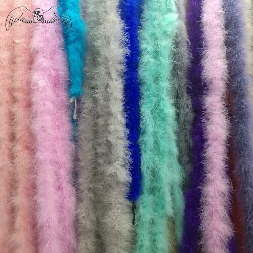 Beautiful 2M 15-17g Feathers Boa Marabou Turky Feather Boa/ Evening Dress/ Clothing/Shawl /Cosplay Accessories Various Colors