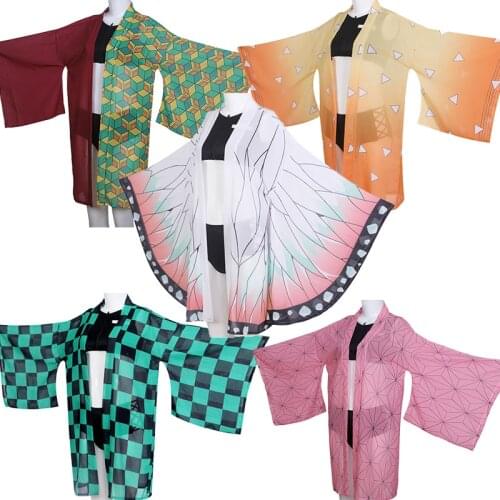 Anime Demon Slayer Shinobu Kocho Cosplay Swimsuit Kimetsu no Yaiba Kimono Agatsuma Zenitsu Bikini Beach Summer Swimsuit suit