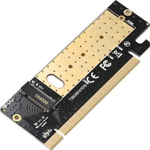 M2 to PCIE 3.0 X16 SSD Adapter Controller Card M Key Interface Support PCI Express 3.0x16 SSD Disk