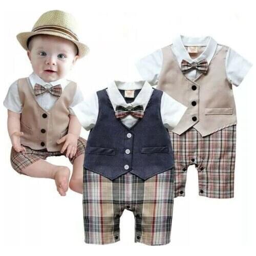 Fashion Newborn Kid Baby Boy Infant Outfits Set Jumpsuit Romper Bodysuit One Piece Suit