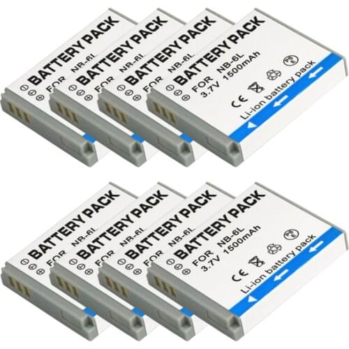 NB-6LH Battery NB-6L NB 6L NB6L Battery Charger Kits for Canon PowerShot D10 D20 D30 S95 SX260 SX280 SX540 SX700 SX710 HS Camera