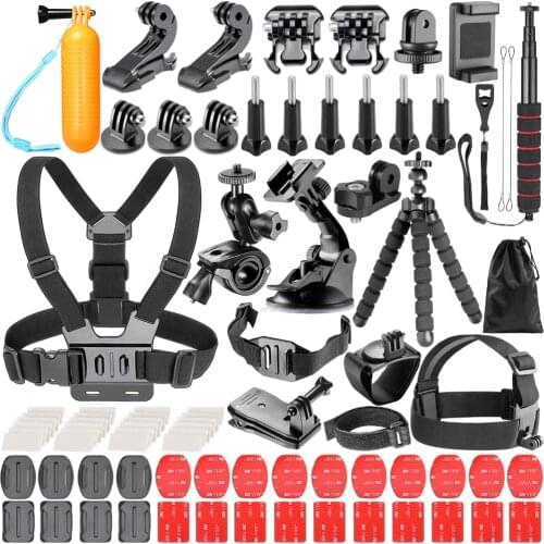 Neewer 83-In-1 Action Camera Accessory For GoPro 8 GoPro Hero 7 6 5 4 Hero Session 5 Apeman DJI OSMO Action Action SJ6000 DBPOWE
