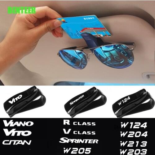 Plastic Car Sunshade Glass Clip Holder For Mercedes Benz CITAN SPRINTER VITO VIANO R V CLASS W124 W213 W203 W204 W205