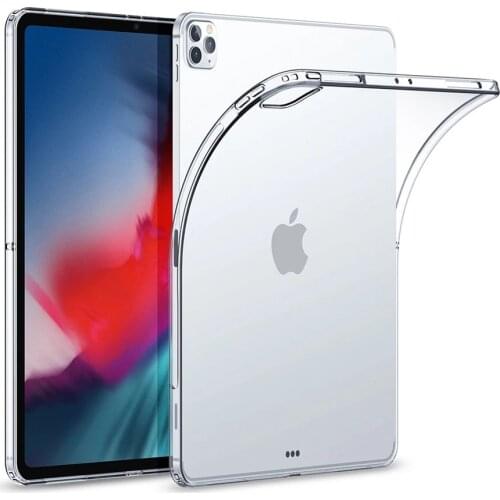 Shockproof silicone case for iPad Pro 11 12.9 2018 2020 A2069 A2229 A2232 flexible bumper clear transparent funda back cover