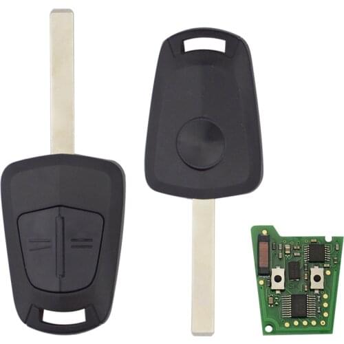 Remote Key For Opel 2 Button 433Mhz PCF7941 Uncut Blade Remote Control Key Fob for Vauxhall Opel Corsa Agila Meriva Astra H