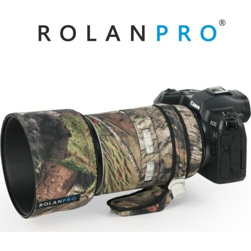 ROLANPRO Waterproof Lens Coat for Canon RF 70-200mm F2.8 L IS USM Camouflage Rain Cover Lens Protective Sleeve Guns Case