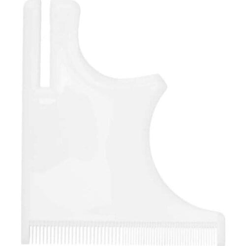 Male Care Beard Balm Beard Shaping Template Guide Shaping White Beard Styling Tool for Trimming Hairline Neckline Male