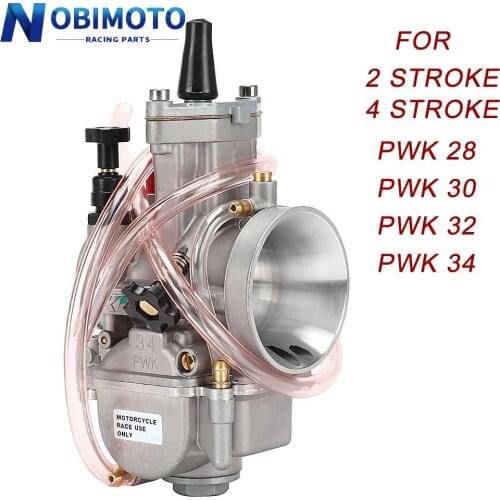 Universal PWK 28 30 32 34 mm Carburetor For 75CC-250CC Engine 2T 4T Motorcycle Dirt Bike ATV Motocross Flat Slide Carburettor