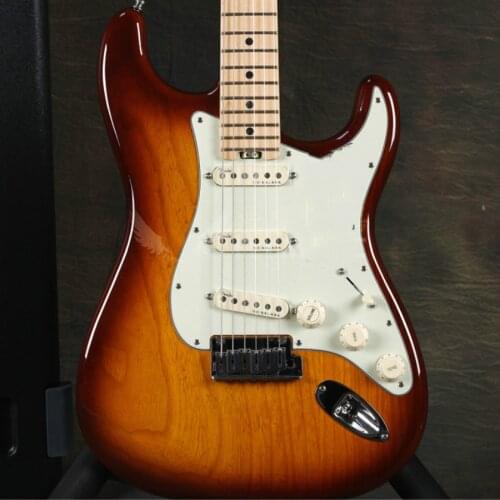 Top quality FP-ST1103 2TS color solid Ash body white pickguard maple fretboard Elite electric guitar, Free shipping