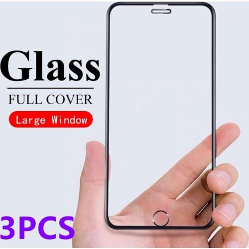 3Pcs Protective Glass For iPhone 7 8 6S Plus 12 11 Pro X XR XS Max Screen Protector Glass on iPhone 12 11 SE 2020 Tempered Glass