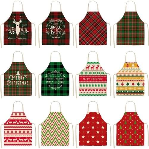 Creative Christmas print baking accessories kitchen accessories cooking accessories Apron for kitchen kitchen apron women Apron