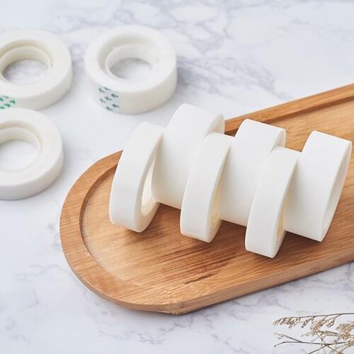 1 Roll Washi Tape White Transparent Decorative Stickers Scrapbooking Masking Tape Office Stationery for School Escolar