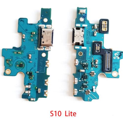 10pcs Original For Samsung Galaxy S10 Lite G770F/DS USB Charging Port Charger Dock Connector Board Microphone Flex Cable