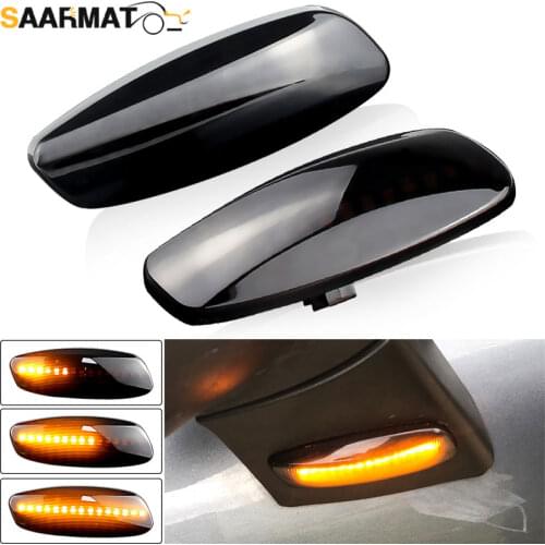 2X LED Car Dynamic Turn Signal Light Side Marker Lamp Blinker Amber For Citroen C4 Picasso C3 C5 DS4 Peugeot 308 207 3008 5008