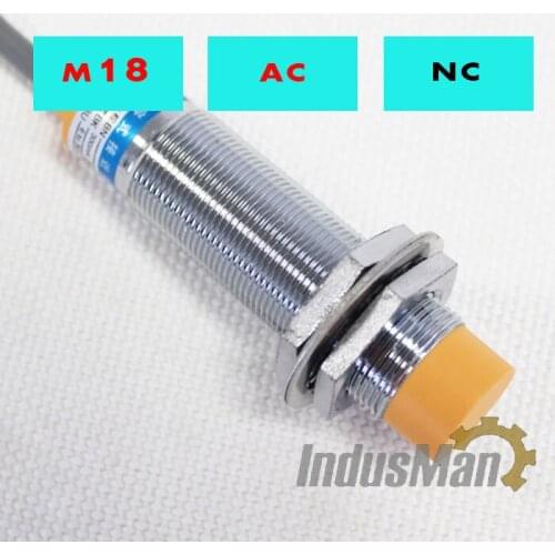 5PCS) LJC18A3-B-J/DZ M18 Two Wire AC NC 1-10mm distance measuring capacitive proximity switch