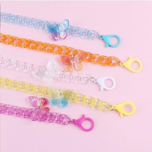 Acrylic Sunglasses Chain Mask Hanging Chains Transparent Children Eyeglasses Strap Lanyard Neck Cord Rope Necklace Girls Boys