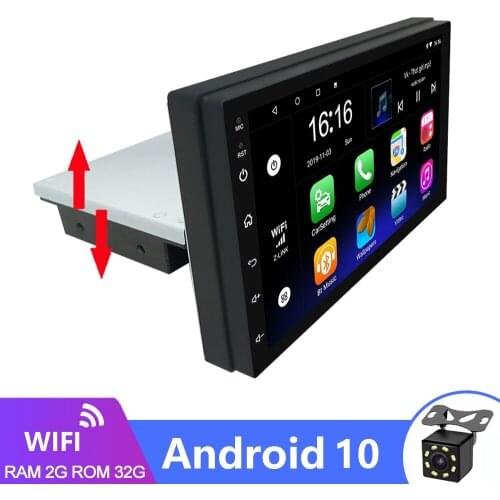 Car Radio 1Din Android 9.1 Multimedia Radio player 7" Touch Screen Stereo Bluetooth FM MP5 Player SD USB With Camera 12V