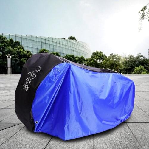 190T Black Blue Red Design Bicycle Bike Cover Rain Water proof Cover Sun UV Protector Dust Case for 1 2 3 Bicycles Bikes D40