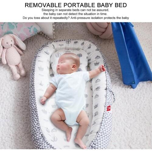 Baby Bassinet Nest Bed Portable Crib Travel Bed Infant Toddler Cotton Cradle For Newborn Baby Bed Bassinet Bumper cuna