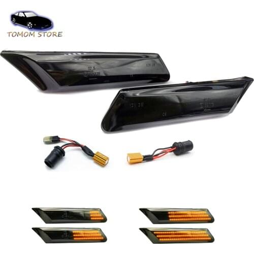 Dynamic LED Side Marker Turn Signal Lights For Porsche 911 Carrera 4 GTS 997 Boxster Spyder 987 Cayman Sport