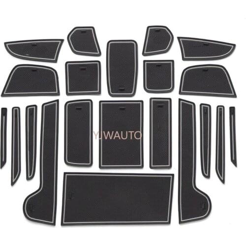 Door Slot Mat for Honda LIFE Gate Groove Cushion Car Door Rubber Cup Holder Mats Anti-slip Carpets Position