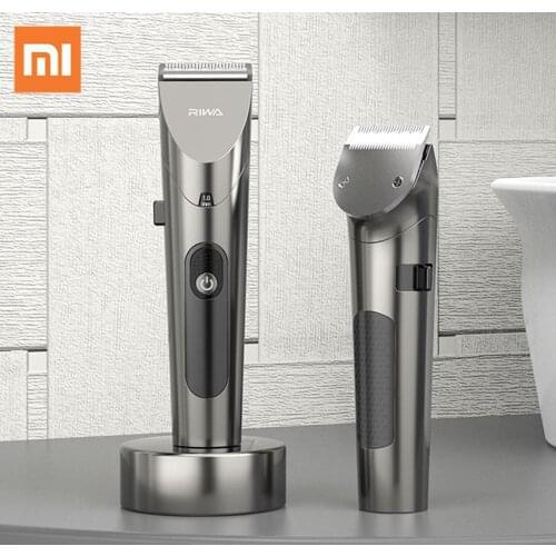Xiaomi RIWA Electric Hair Trimmer Variable Speed Hair Clipper RE-6305 Strong Power Fine Steel Cutter Head LED Screen Low Noise