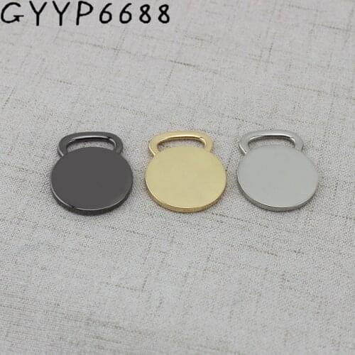 10pcs Customize Leather Bag glaze Round Tags chain Leather Luggage tags Personalized baggage tag Customized