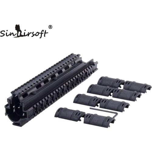 FAL Quad Rail 2 Pieces Quick Fit Metal Quad-Rail Handguard System For Airsoft AEG Rifle Picatinnny MNT-T981 Hunting Accessories