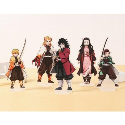 Anime Demon Slayer Figures Kimetsu No Yaiba Stand Model Cartoon Acrylic Doll Standing Table Decoration Collection Cosplay Gift