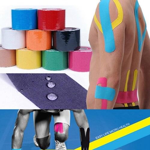 Kinesiology Recovery Tapes Elastic Breathable Bandage Cotton Adhesive Kinesiology Tape Sport Injury Muscle Strain Protection